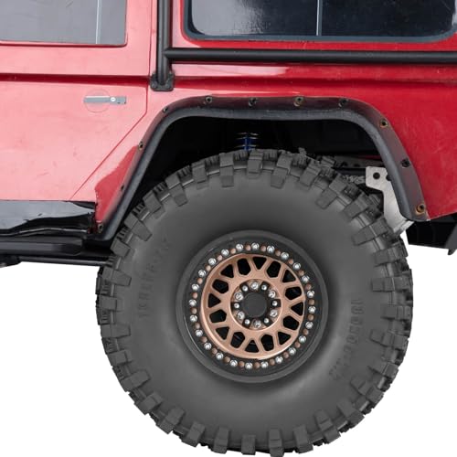 2.2 RC Wheels for 1/10 SCX10 90046 AXI03007 TRX4 TRX6 VS4-10 Gen7 Gen8 MST CFX D90,Aluminium RC Truck Tires Highway Tires 2.2" RC Wheels 2.2 Beadlock Wheel Rim RC Tires (135 * 55MM),Bronze - color: Bronze/4pcs