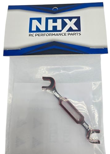 NHX RC Aluminum Turnbuckle Wrench Set for 1/10 & 1/8 Vehicles Red 5.5/6.0mm