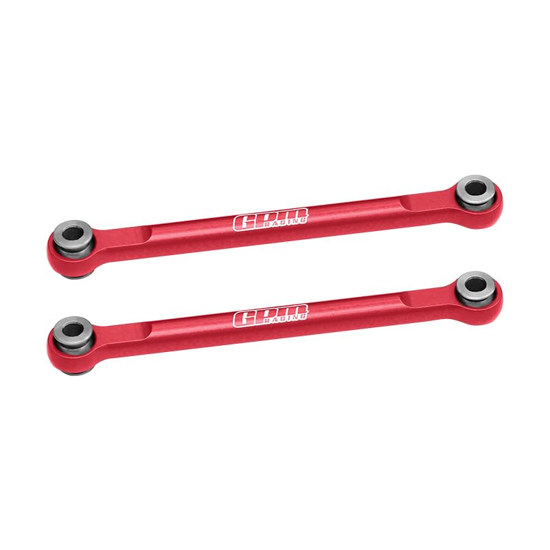 GPM 7075 Alloy Front Steering Toe Links for Mini Maxx Monster Truck-107154-1 (Red) - color: Red