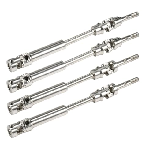 Machined Stainless Steel Slash Drive Shaft Universal Joint Driveshaft for RC Truck Rustler Stampede Hoss 4x4 VXL HQ727 Upgrade