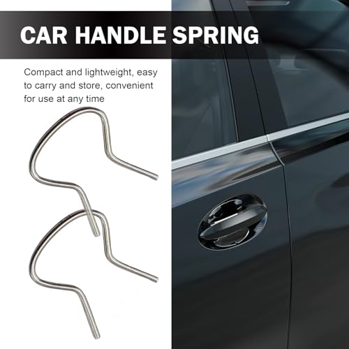 10 PCS Car Window Crank Handle Retainer Clips, Window Handle Metal Retaining Clips Assortment, Universal for Most Cars (Silver) - size: 10 PCS