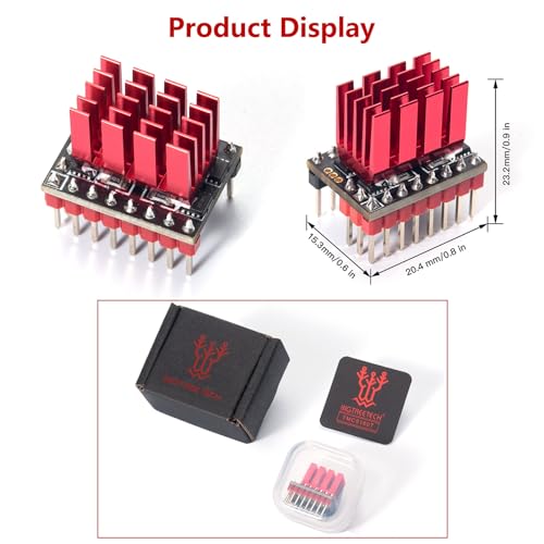 BIGTREETECH TMC5160T V1.0 SPI Stepper Motor Driver Ultra-Silent Drivers Support SPI with Heatsink for Manta M8P/Octopus/Octopus Pro/SKR 3/SKR 3 EZ/SKR Pro 3D Printer Control Board (4 PCS) - style: TMC5160T V1.0*4