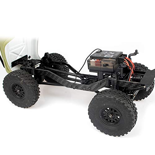 KYX Racing Carbon Fiber Frame Rail Set Upgrades Parts Accessories for 1/24 RC Crawler Car Axial SCX24 AXI90081