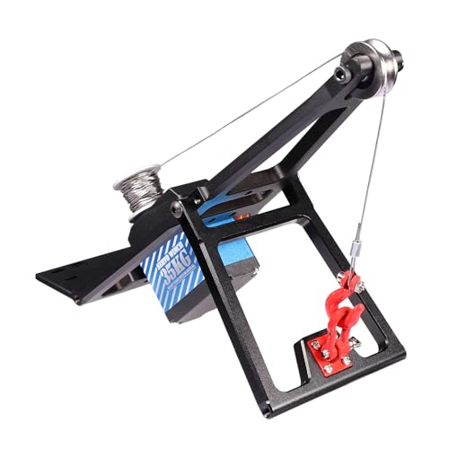 1/10 RC Crawler Tow Truck Build Kit Upgrades, Double Stent Rescue Tow Truck Crane Arm Wrecker Kit with Servo for 1/10 RC Crawler and Trailer SCX10 TRX4 Capra LCG Chassis DIY Build Parts