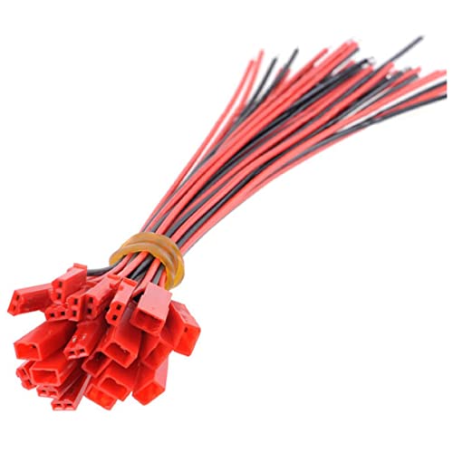 2sets 2 Pin Male Female Connectors Kit with 150mm Silicone Wire Each 10pairs*2