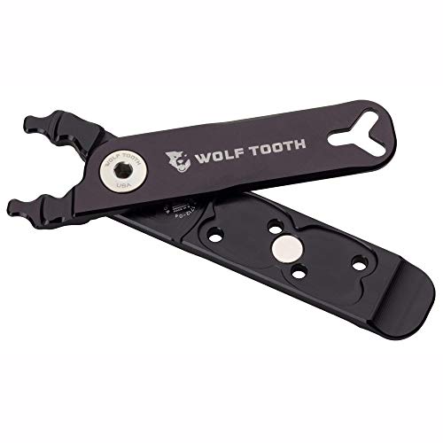 Pack Pliers - Master Link Combo Pliers - Black with Silver Bolt - color: Silver