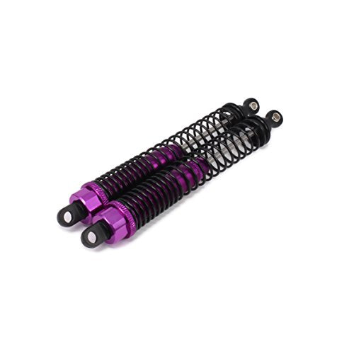 Shock Absorber Damper 130mm Oil Adjustable Alloy Aluminum for RC Car 1/10 Crawler Truck Upgraded Hop-Up Parts HPI HSP Traxxas Losi Axial Tamiya Redcat Himoto Losi(Purple) - color: Purple