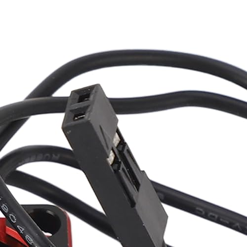 Uxsiya Brushless Motor ESC Cooling Fan, High Speed Dissipation 25x25mm Aluminium Alloy RC Electric Motor Cooling Fan Solid Construction Universal Fit for RC Car (Red)