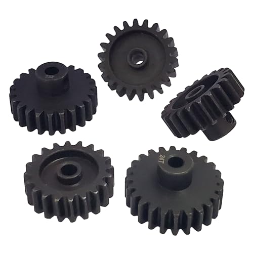 32P Pinion Gear 3.175mm Shaft 20T 21T 22T 23T 24T for RC Motor C | Steel Metal,Sturdy,With Hex Key - style: 20T 21T 22T 23T 24T