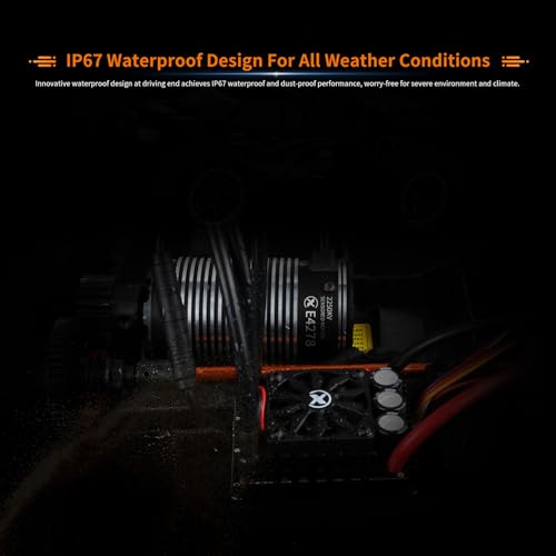 XC E4278 Sensored Brushless Motor for RC Car,2250KV,3-6S Lipo,IP67 Water Proof,Applicable to:1/8 Truck Monster