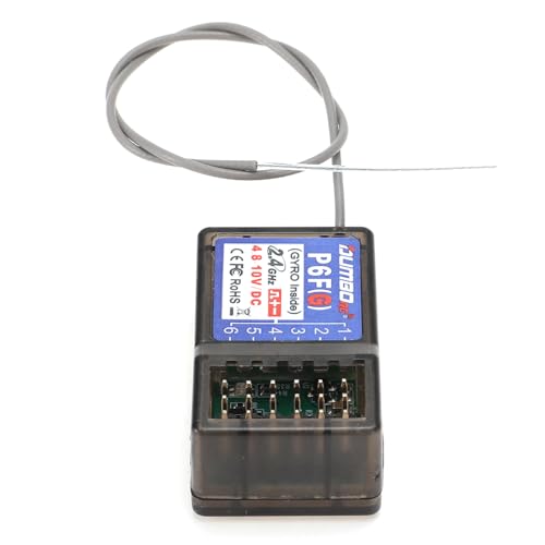 DUMBORC P6FG 2.4G 6 Channel Receiver Built-in Gyro for RC Car Boat Used for DUMBORC X4 X6 Transmitter