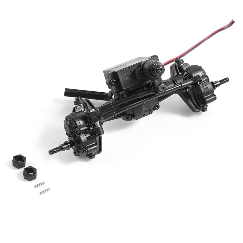 FMS FCX18 Rc Car Parts RC Crawler RC Trucks Parts Replacement Accessory for 1/18 K10, Hummer EV: Front Axle Assembly V1 - style: Front V1