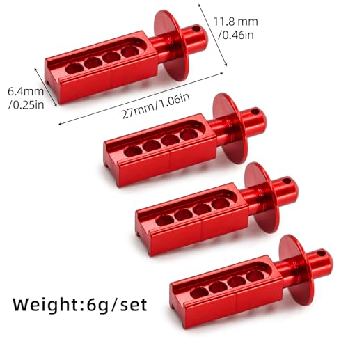 4Pcs Aluminum RC Body Post Mounts Compatible with Traxxas Mini E-Revo Mini Slash 1/16 RC Car