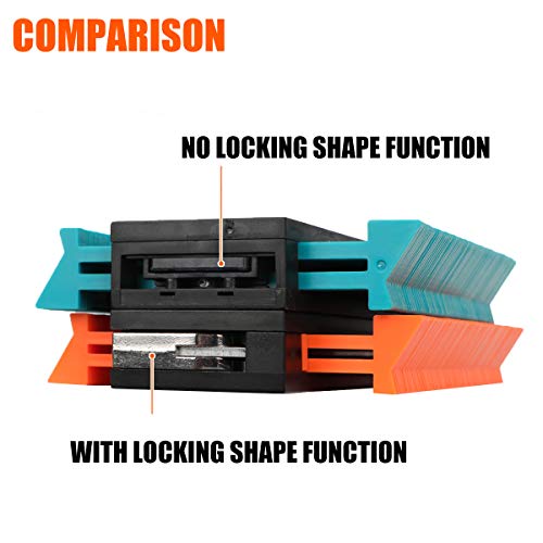 Saker Contour Gauge Duplication-Adjustable Lock-Precisely Copy Irregular Shape-Irregular Woodworking Tracing-Must Have Tool for DIY Handyman Men Husband Dad 10 Inch+5 Inch - style: 5+10inch Orange