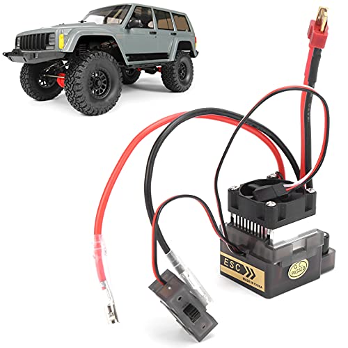 RC Brushed ESC,320A Two-Way with Brake Cooling Fan Two-Way Brushed ESC for RC Cars Boats Models Vehicles