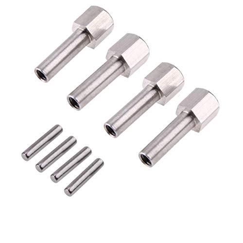 4PCS ShareGoo 12mm Aluminum Wheel Hex Hub 25mm Offset Extension Hex Drive Adapter Combiner Coupler Conversion Compatible with Axial SCX10 CC01 Jeep Wrangler D90 Wraith 1/10 RC Crawler,Black