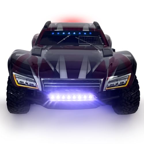 RC Car Light Kit Headlight Taillight Lights LED Bumper Lamp Upgrade Parts for 1/8 TRX Maxx Slash 6S 4X4 Short Course Truck