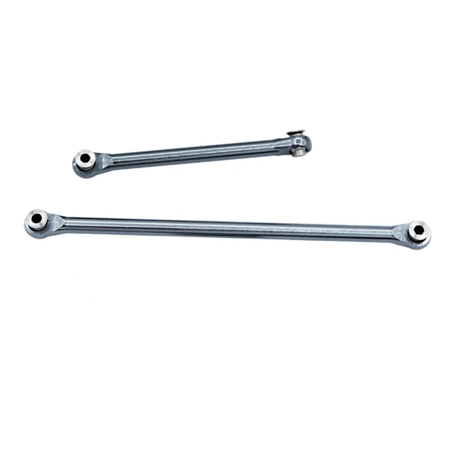 RC Links Linkage Compatible with Axial for Capra UTB18 1/18 RC Car Part Aluminum Alloy Durable Steering Link Rod Steering Linkage Tie Rod(Gray) - color: Gray