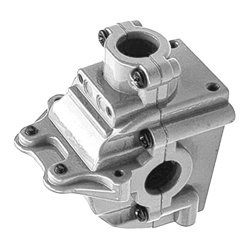 Aluminum Alloy 144001 Differential Gearbox Housing Cover Gear Box Shell Compatible with WLtoys 144001 1/14 RC Car Upgrade Parts (Silver) - color: Silver
