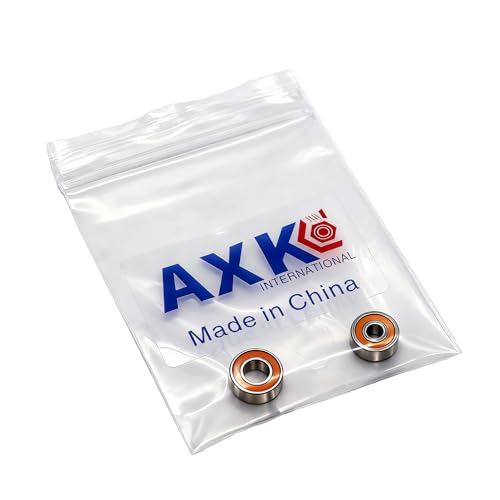 AXK 2PCS/Set Ceramic Bearing SMR115-2RS CB (5X11X4mm) & S623-2RS CB (3x10x4mm) Stainless Steel Hybrid Ceramic Ball Bearing for Fishing Reel