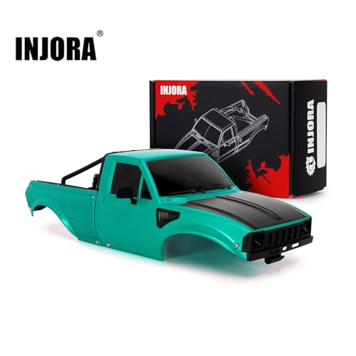 INJORA IR60 Pickup Hard Body Shell for 1/18 TRX4M Defender Bronco (Green) - color: Green