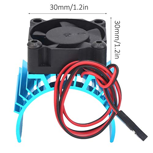 RC Remote Control Car Engine Motor Heatsink 540 Brushed Motor Fan with Heatsink RC Accessory(Blue)
