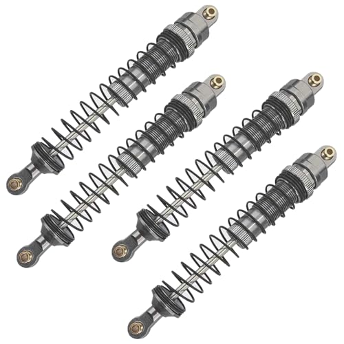 RC Crawler Shock Set, Metal Oil-Filled Dampers for Axial SCX10 90046 AXI231017 TRX-4 D90 Wraith 1/10 Scale Upgrade Shocks(gray, 110mm)