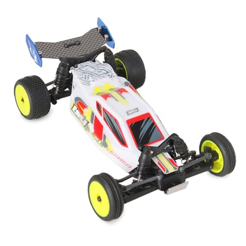 Aluminum Carbon Fiber Rear Wing Tail Spoiler for Losi 1/24 Micro-B 2WD Buggy RC Tail Wing Parts (Black Tail Wing) - color: Black Tail Wing