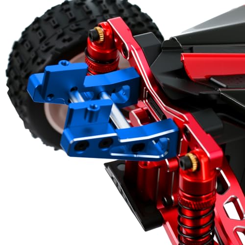 Aluminum Alloy Rear Wing Mount for Arrma 1/14 Typhon GROM Upgrade Parts (Blue) - color: Blue