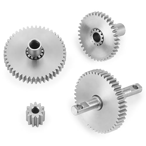 MOHERO Stainless Steel 40.3:1 Low Range Transmission Gear Pinion Set for Tra-xxas 1/18 TRX4M Bronco Defender RC Crawler Car - color: 40.3:1