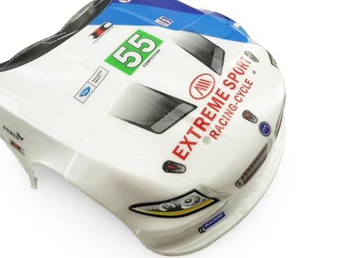 1/10 Scale RC Drift Racing Touring On Road Car Painted Body Shell, Spoiler Included, Pre-Cut, 258mm Wheelbase (BMW BMW M3 GT2 Style) - color: Bmw M3 Gt2 Style