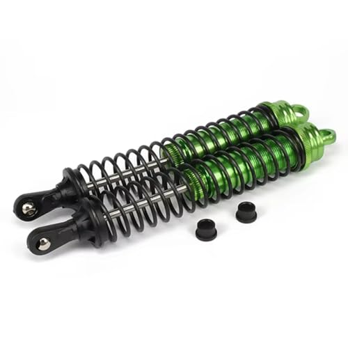 Rc Car Shock Absorber for Hsp for Hpi for Losi 1/8 2PCS 140mm Aluminum Shock Absorber Damper Rc Car for Buggy Truck Oil Adjustable Parts Upgraded Replace Use(Green) - size: Green