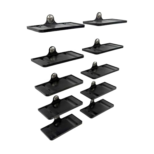Triple Seven Wall Mount Display Holder - Easily Show Off Your Die-Cast Collection on Drywall - Quick and Simple Pushpin Installation - Holds & Displays Standard Wheels Cars - Pack of 25 - size: (Pack of 25) BLACK