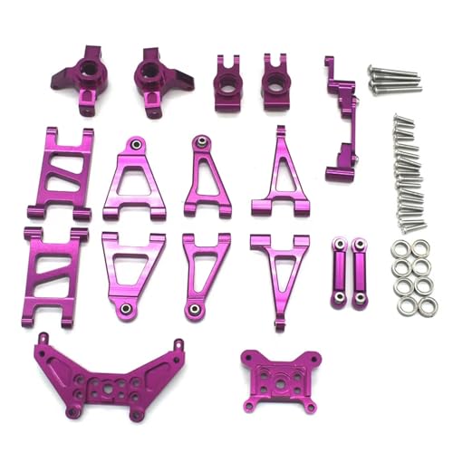 RC Cars Crawler Parts Compatible with MJX 14303 14301 14302 4WD 1/14 Remote Control Car Metal Upgrade Parts Fragile Set of 10 Pieces(Purple) - color: Purple