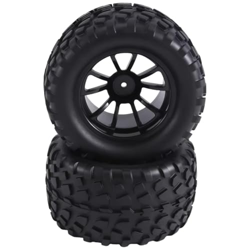 Compatible with Traxxas for Rustler for Stampede for Hoss 1/10 RC Car Truck Parts Wheels 12Mm Hex RC Wheels and Tires RC Assortment
