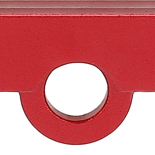 Tall Battery Holder Mount Hold Down for 1/10 Slash 2WD 5822 5822A Chassis, Aluminium Alloy RC Battery Mount Plate, Battery Holder Mount with Strap for 1/10 Slash (Red) - color: Red