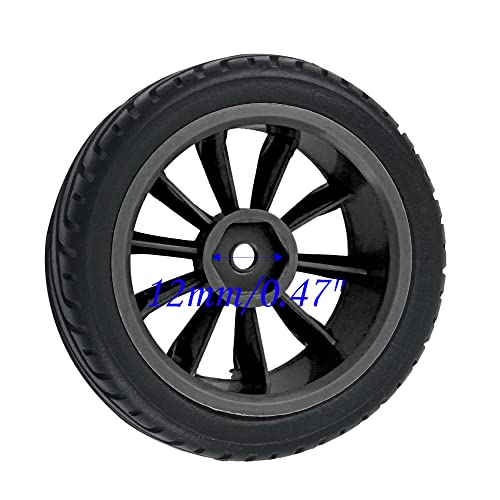 10-Spoke RC 12mm Hex Hub Wheel Rims & Rubber Tires Compatible with HSP Tamiya HPI Kyosho 1/10 On-Road Touring Car,WLtoys 1/14 144001 Traxxas 1/16 Slash RC 1/18 A959B Buggy (Black) - color: Black
