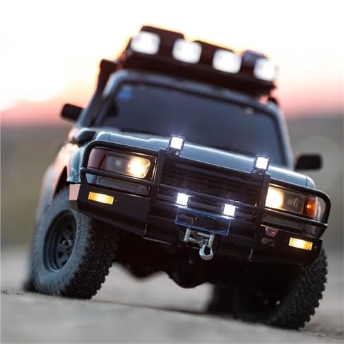 Rc Bumpers Compatible with Rcrun Run80 for LC80 for Chassis Body Upgrade Parts 1/10 RC Crawler Bull Bar Off-Road Metal Front Bumper