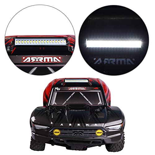 AIMROCK RC Car Light Bar Roof Lamp Kit w/20 LEDs for 1/10 Slash Stampede Rustler TRX-4 Senton Granite SCX10 RC4WD D90 (80mm) - size: 80mm
