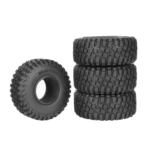 1.55 inch Tires Rubber Tyres for 1:10 RC Crawler Car D90 TF2 Tamiya CC01 LC70 MST JIMNY 90069 (95mm, B) - color: 95mm, B
