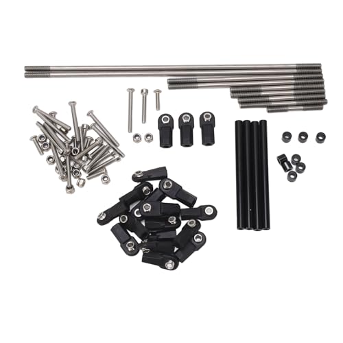 RC Crawler Wheelbase Chassis Kit, 110/ RC Crawler Carbon Frame, Strength Chassis Girder Rails with Shock Absorption, Replacement for, Aluminum Alloy Construction