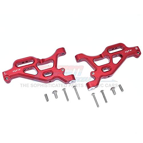 GPM 10PC Set Upgrades Aluminum Front Lower Arms for 1/7 Limitless All Road Speed Bash (ARA109011) & Infraction 6S BLX (ARA109001)& 1/8 Typhon 6S BLX Buggy RC Cars