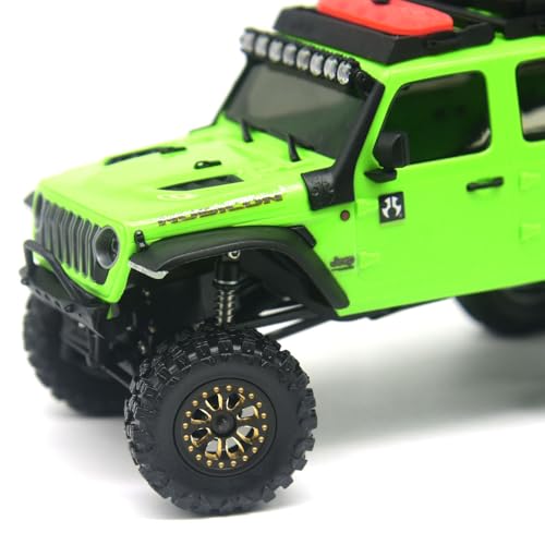 Brass 0.7" Wheel and Brass/Offset and 0.7‘’ Wheel Tire with Foam for SCX30 Cars Upgrade Parts 4pcs/Set (Brass 0.7" Wheel) - color: Brass 0.7" Wheel