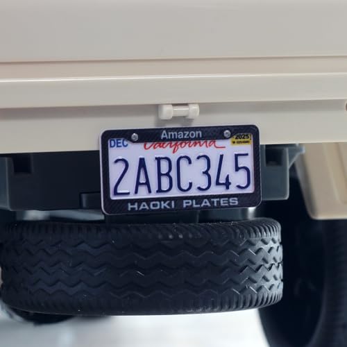 Custom US 50 States RC Car License Plate Compatible with Scale Model Car 1/8 1/10 1/12 1/14 1/16 1/18 1/24 2Pieces
