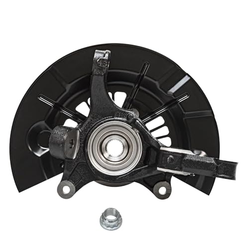 Detroit Axle - 2.5L Front 4pc Steering Knuckles Kit for 2012-2017 | Toyota Camry, 2 Steering Knuckles & Wheel Bearing Hubs 2 Outer Tie Rod Ends 2013 2014 2015 2016 Replacement - size: 4SU50407/Kit