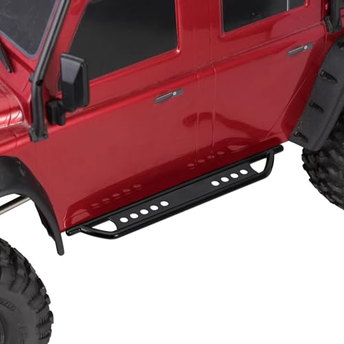 RC Models Parts For TRX-4 1/10 1 Set Black RC Crawler Car Metal Pedal For Rock Sliders Upgrade Remote Control Car Repair Parts(Size 1) - size: Size 1
