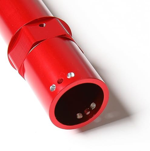 GTB Metal Front + Rear Axle Housing Set Fit Kyosho Mad Force Kruiser FO-XX Mad Crusher Upgrade Part (Red) | Aluminum Kyosho Mad Crusher Foxx USA-1 Axle - color: Red