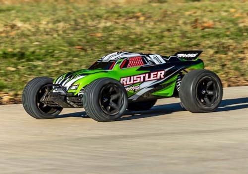 Traxxas Rustler 2WD XL-5 Stadium Truck with Battery and Charger (Green) - color: Green