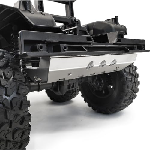 Stainless Steel RC Skid Plate Rear Bumper Protector Chassis Guard Board Protector Plate Protection Compatible with 1/10 TRX6 TRX-6 RC Crawler Car Upgrade Parts | RC Car Chassis Guard Board Protector Plate Protection Compatible with 1/10 TRX-6 RC Crawler C