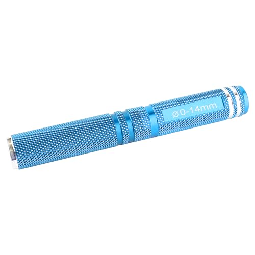 RC Body Reamer 0-14mm Hole Puncher with Sleeve & Curved & Straight Scissors & 8 Pieces Body Clips Set Cars Body Mounting for RC Vehicle Truck Plastic Body Shell Cover Hobby Repair Tools (Blue) - color: Blue